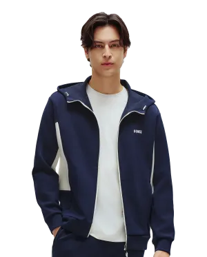 1010789-456 | MEN'S K-SWISS LOGO COLOR BLOCKS HOODED JACKET | BLUE/MISC