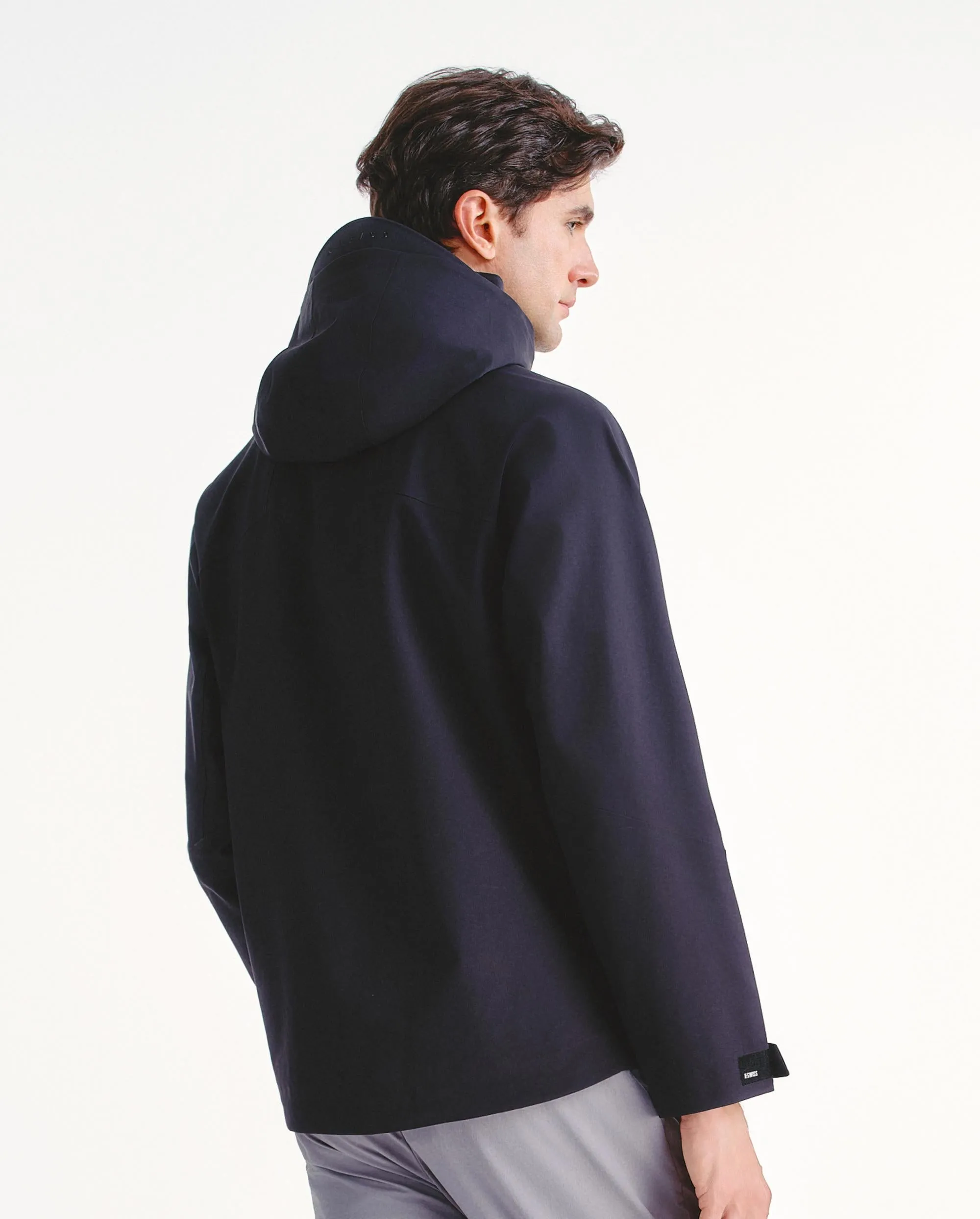 1011491-008 | MEN'S WATER-REPELLENT HOODED JACKET | BLACK