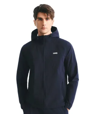 1011556-401 | HOODED JACKET 'TENNIS CLUB' | NAVY