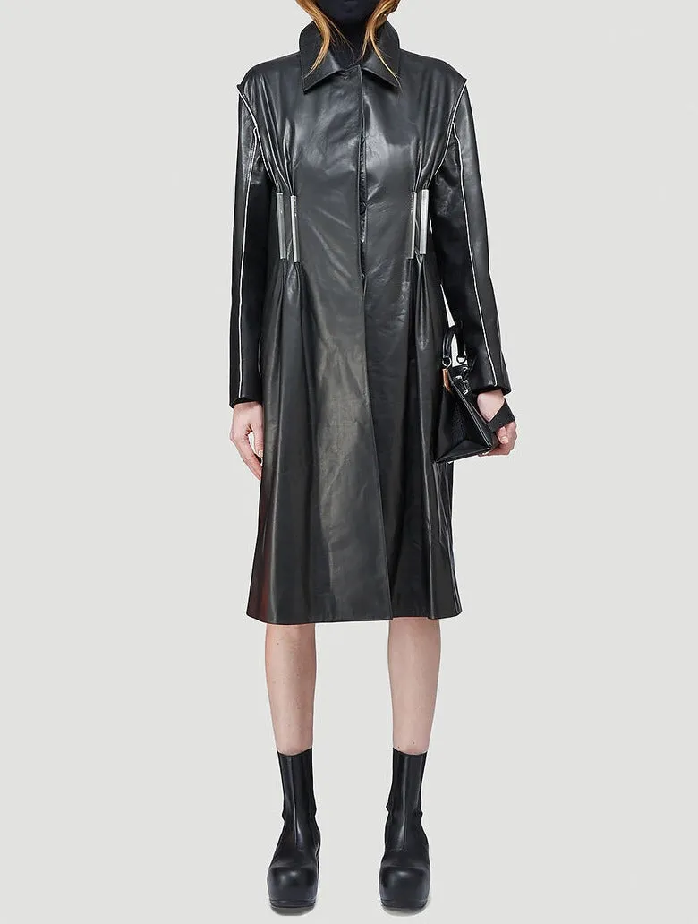 1017 ALYX 9SM Logo Plaque Leather Coat