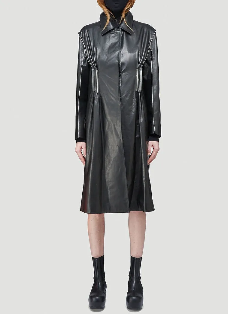 1017 ALYX 9SM Logo Plaque Leather Coat
