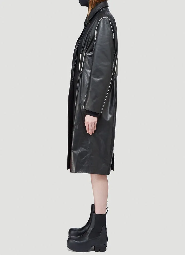 1017 ALYX 9SM Logo Plaque Leather Coat