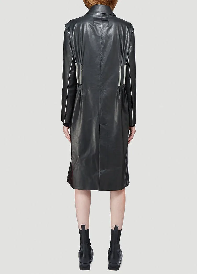1017 ALYX 9SM Logo Plaque Leather Coat