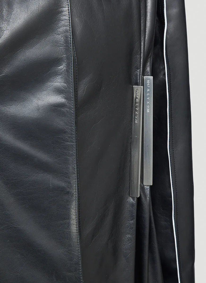 1017 ALYX 9SM Logo Plaque Leather Coat