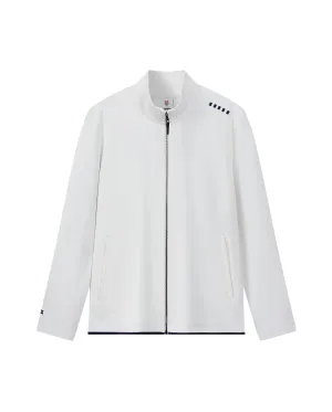 109850-115 | MEN'S STAND COLLAR ZIPPED JACKET | WHITE/SPECIAL