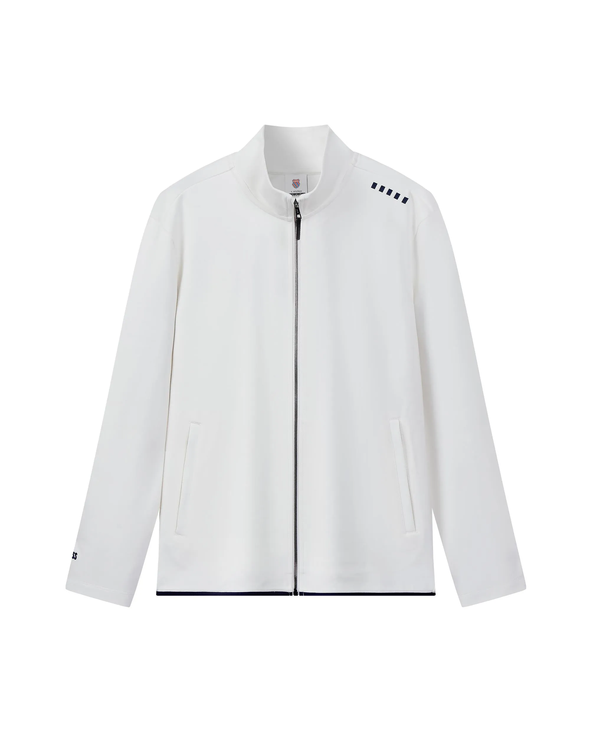 109850-115 | MEN'S STAND COLLAR ZIPPED JACKET | WHITE/SPECIAL