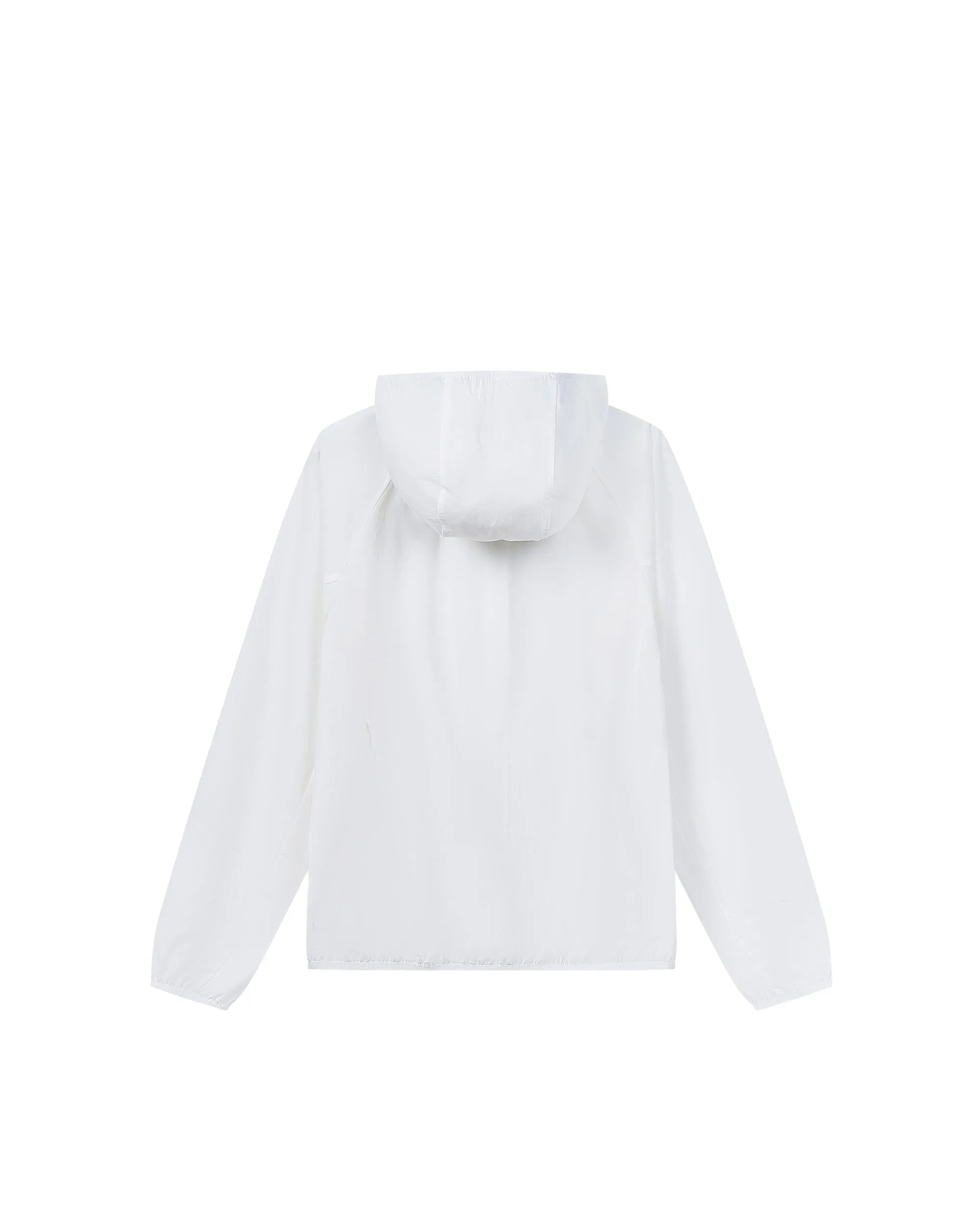 1910052-101 | WOMEN'S K-SWISS LOGO STAND COLLAR HOODED JACKET | WHITE/WHITE