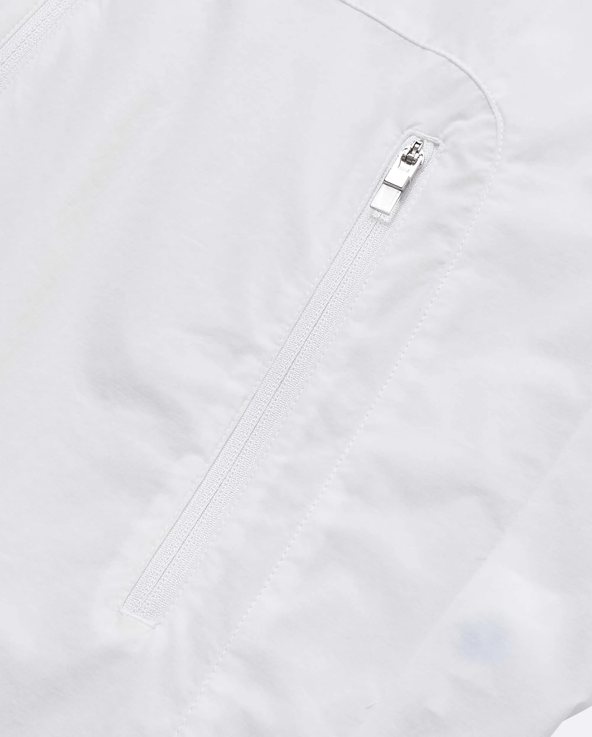 1910052-101 | WOMEN'S K-SWISS LOGO STAND COLLAR HOODED JACKET | WHITE/WHITE