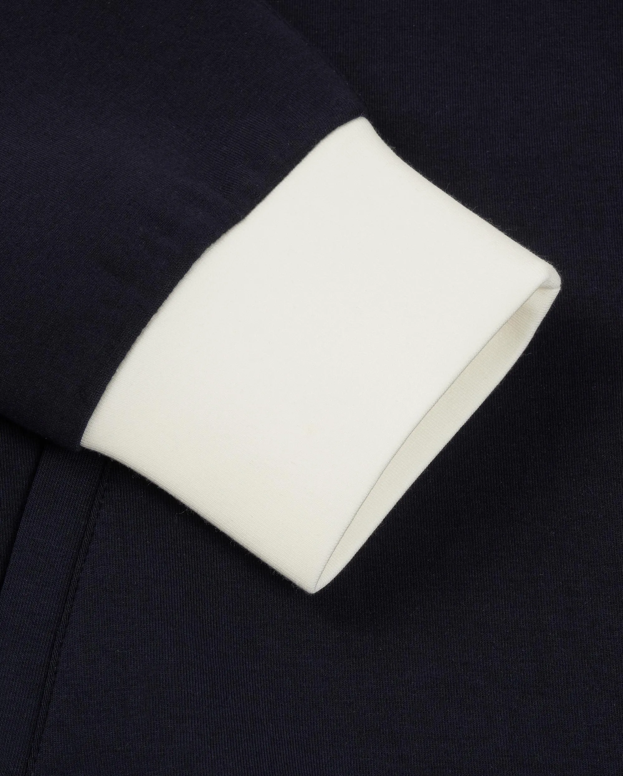 1911514-401 | WOMEN'S TENNIS CLUB LOGO COLOR BLOCK HOODED JACKET | NAVY/WHITE