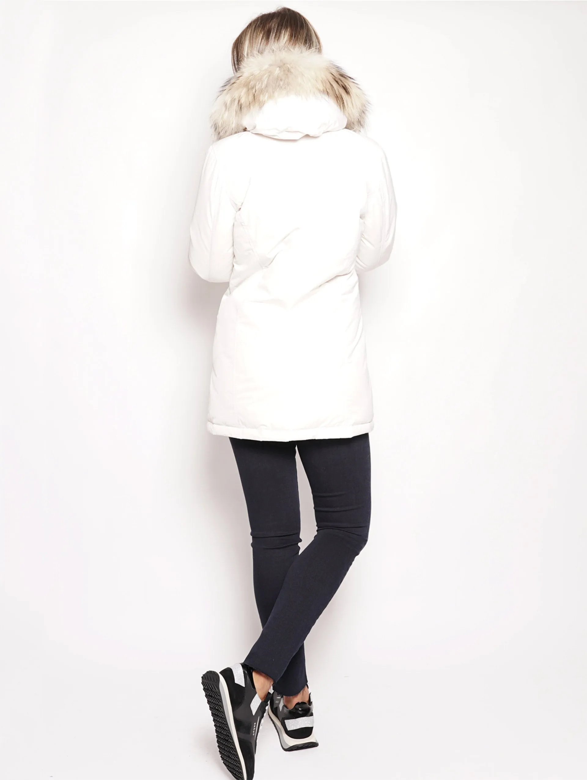 Arctic Parka in White Shape Memory