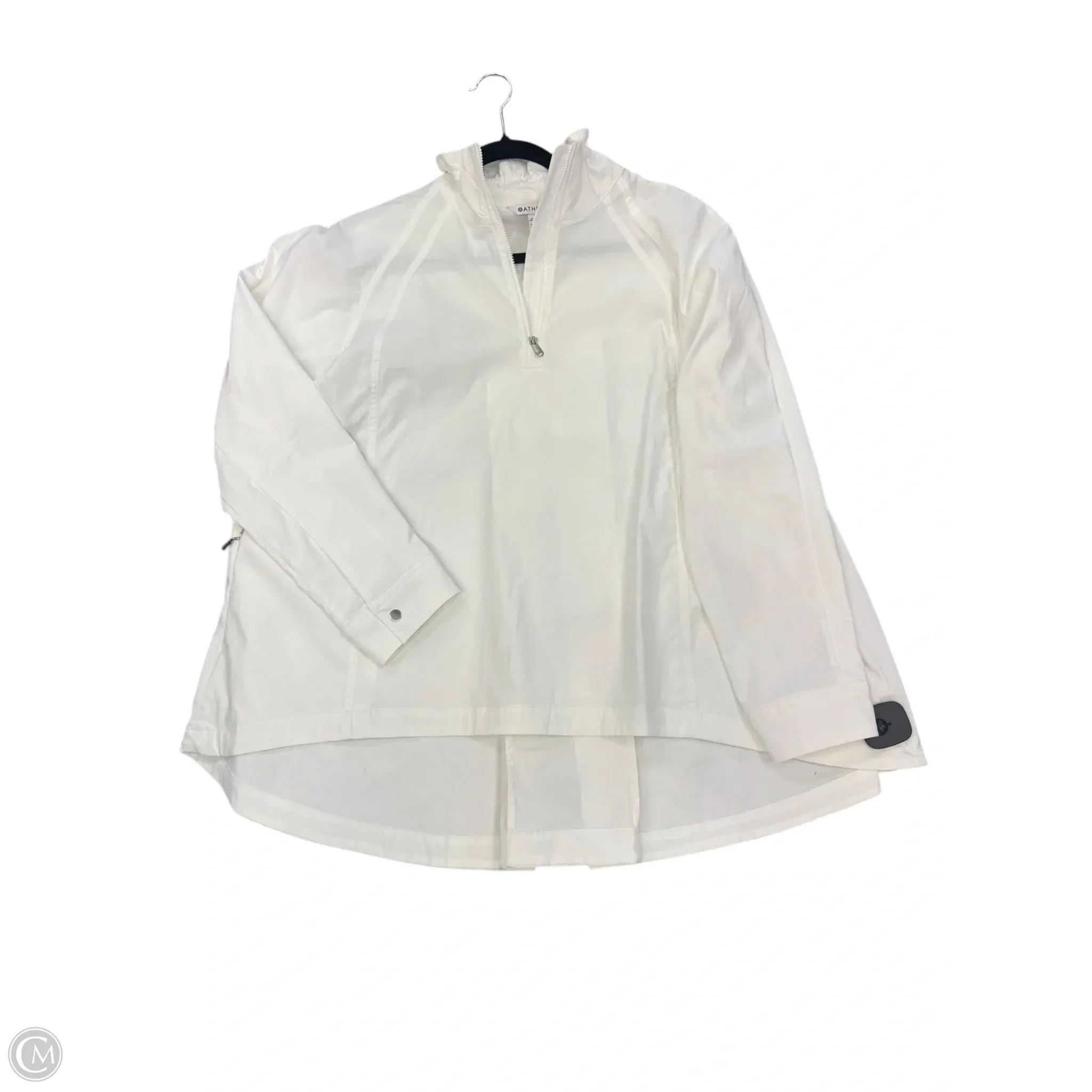 Athletic Jacket By Athleta In White, Size: S
