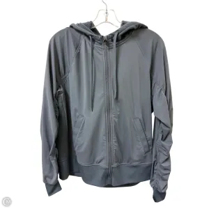 Athletic Jacket By Clothes Mentor In Grey, Size: L