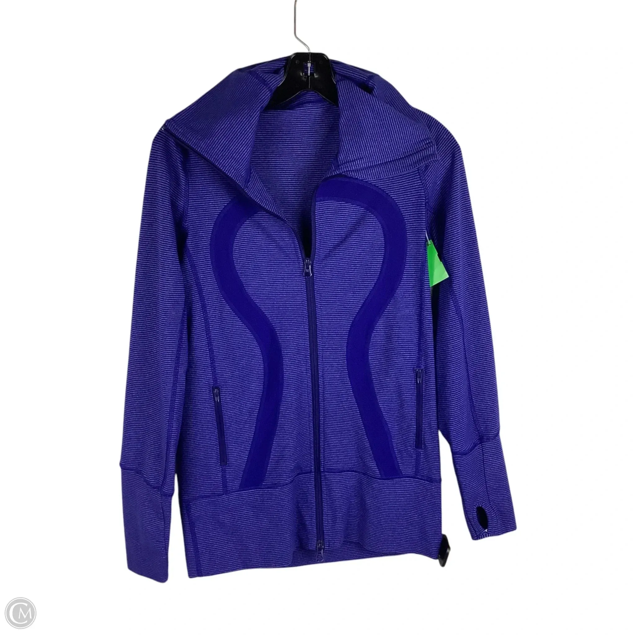 Athletic Jacket By Lululemon In Blue, Size: 6