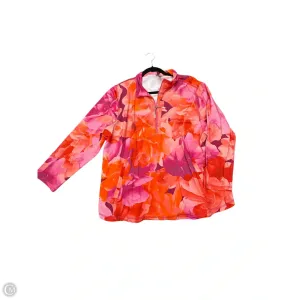 Athletic Jacket By Talbots In Floral Print, Size: 2x