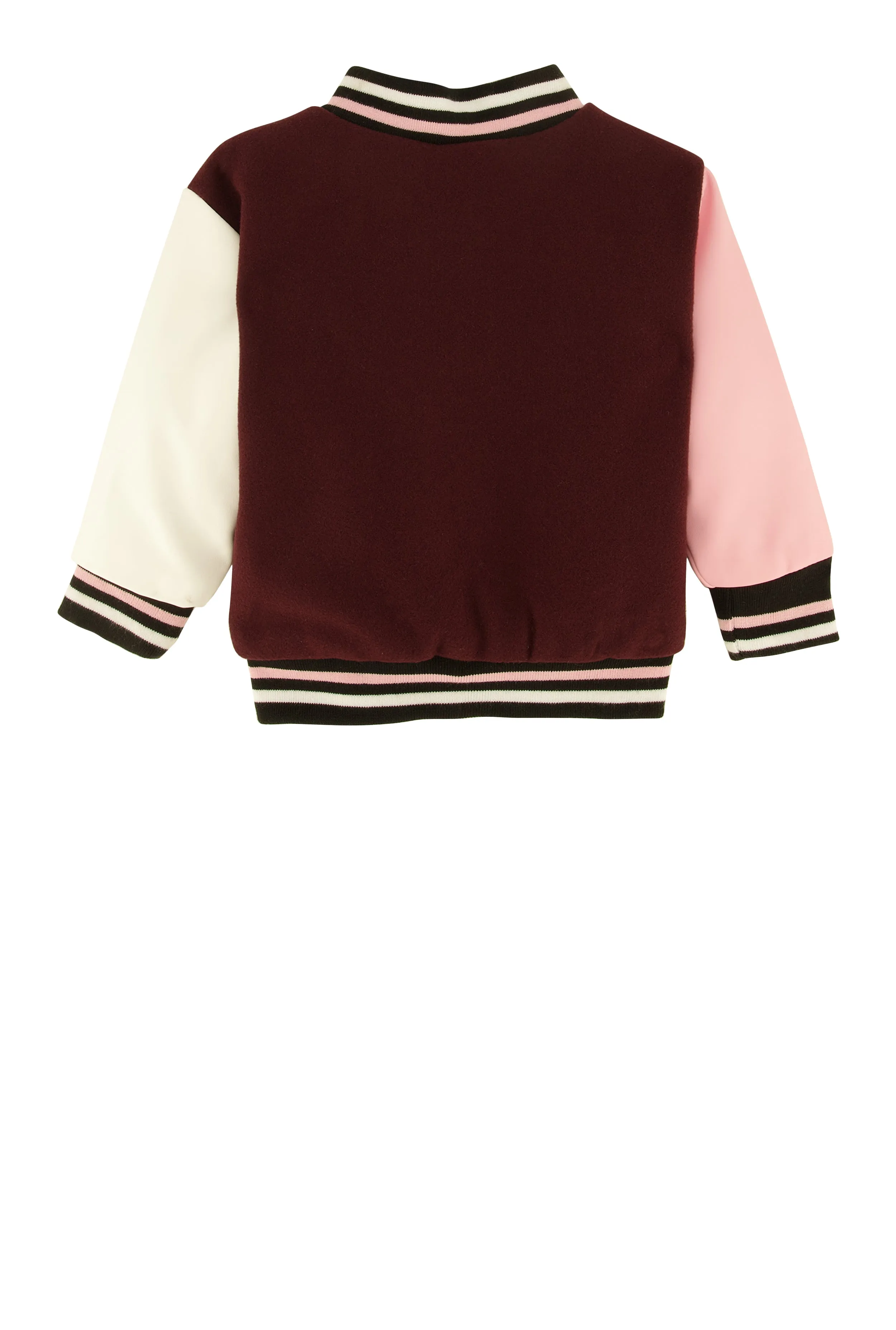 Baby Girls 12-24M From My Mama Chenille Graphic Varsity Jacket