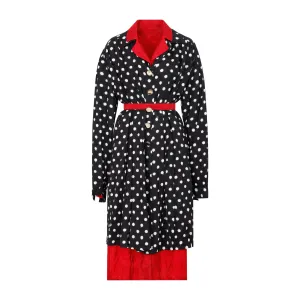 Balenciaga Spray Dots Reversible Coat Dress