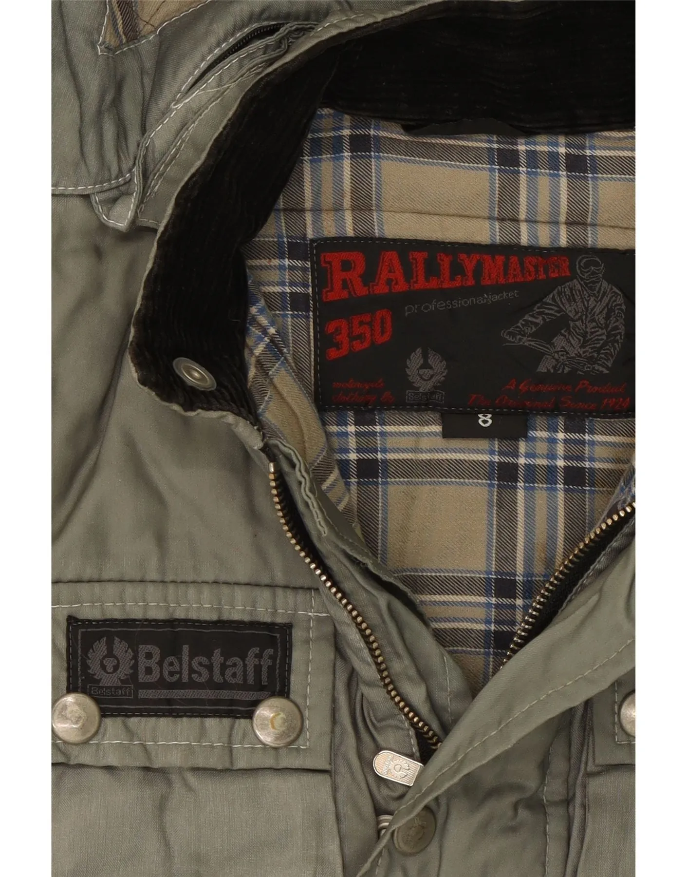 BELSTAFF Boys Hooded Utility Jacket 7-8 Years Green