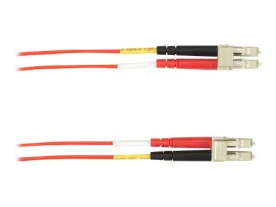 Black Box - Patch cable - LC multi-mode (M) to LC multi-mode (M) - 1 m - fiber optic - duplex - red FOLZH10-001M-LCLC-RD