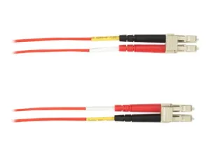 Black Box - Patch cable - LC multi-mode (M) to LC multi-mode (M) - 1 m - fiber optic - duplex - red FOLZH10-001M-LCLC-RD