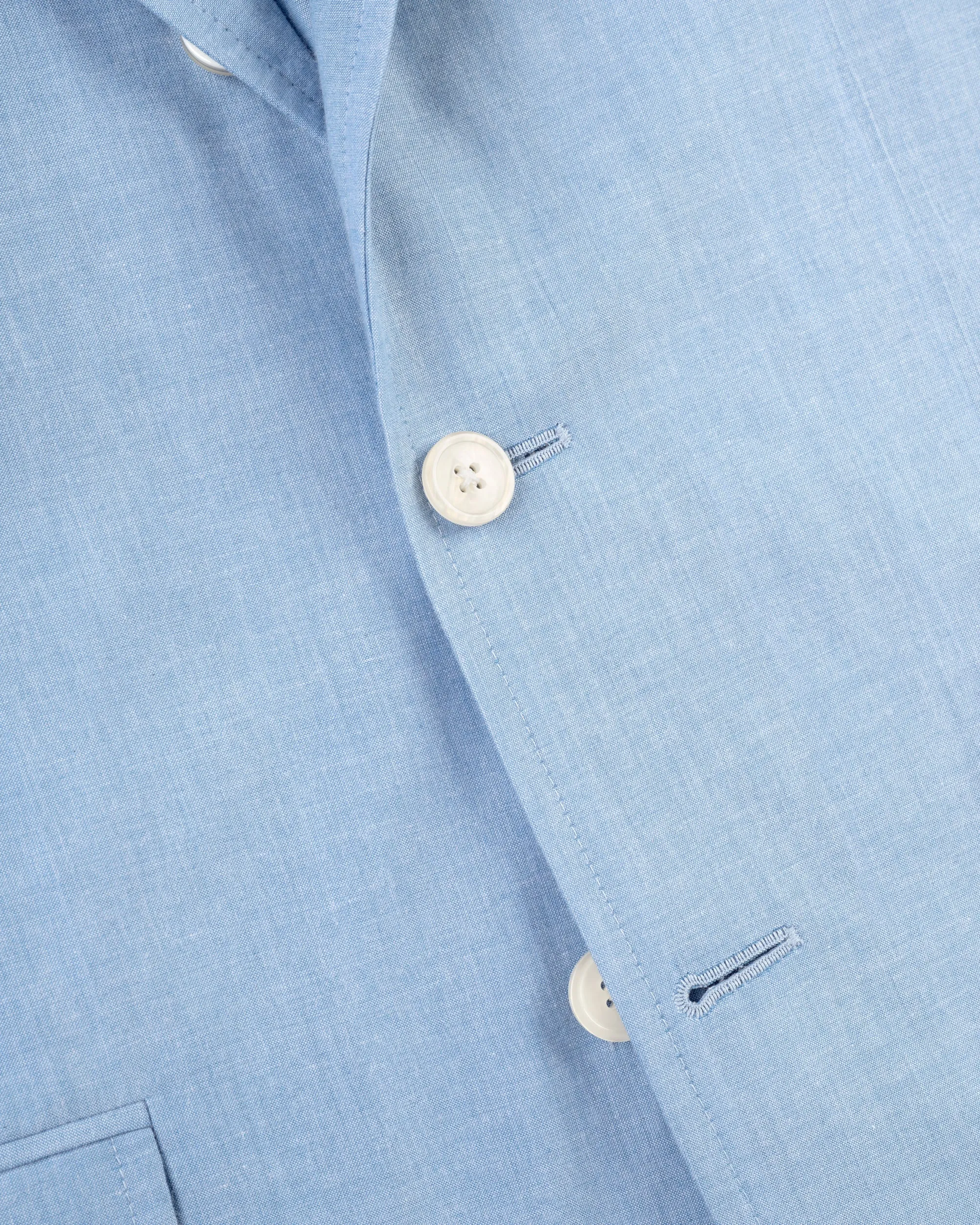 BLUE COTTON CHAMBRAY SPORT COAT