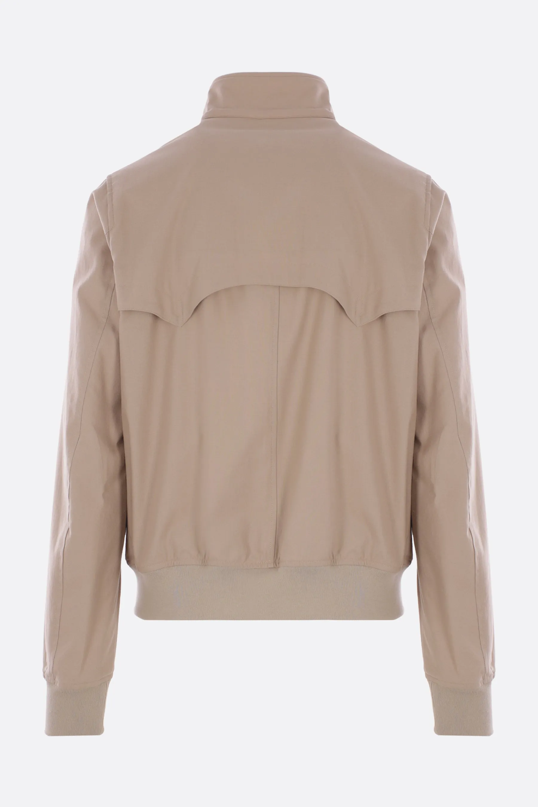 bomber jacket in cotton and wool