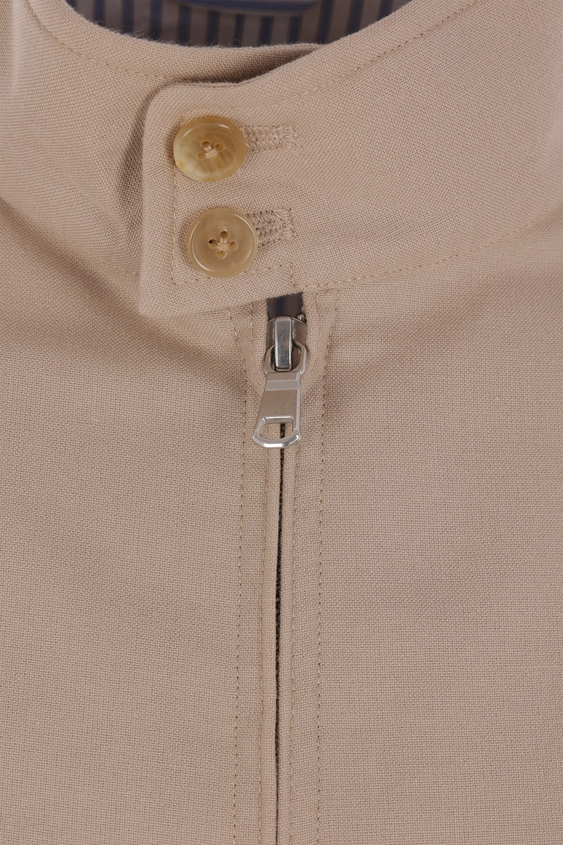 bomber jacket in cotton and wool