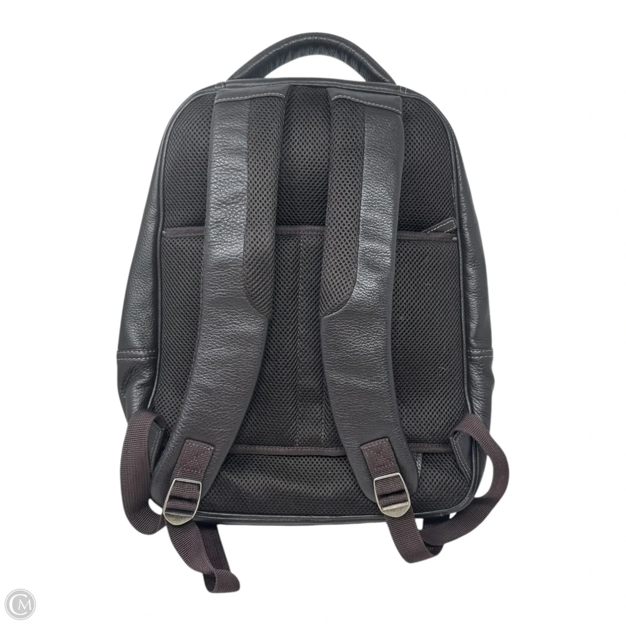 Bomber Jacket Leather Backpack By Levenger, Size: Large