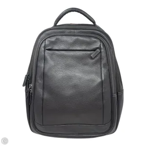 Bomber Jacket Leather Backpack By Levenger, Size: Large