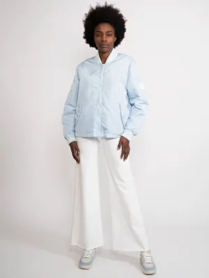 Bomber with Blue Side Slits