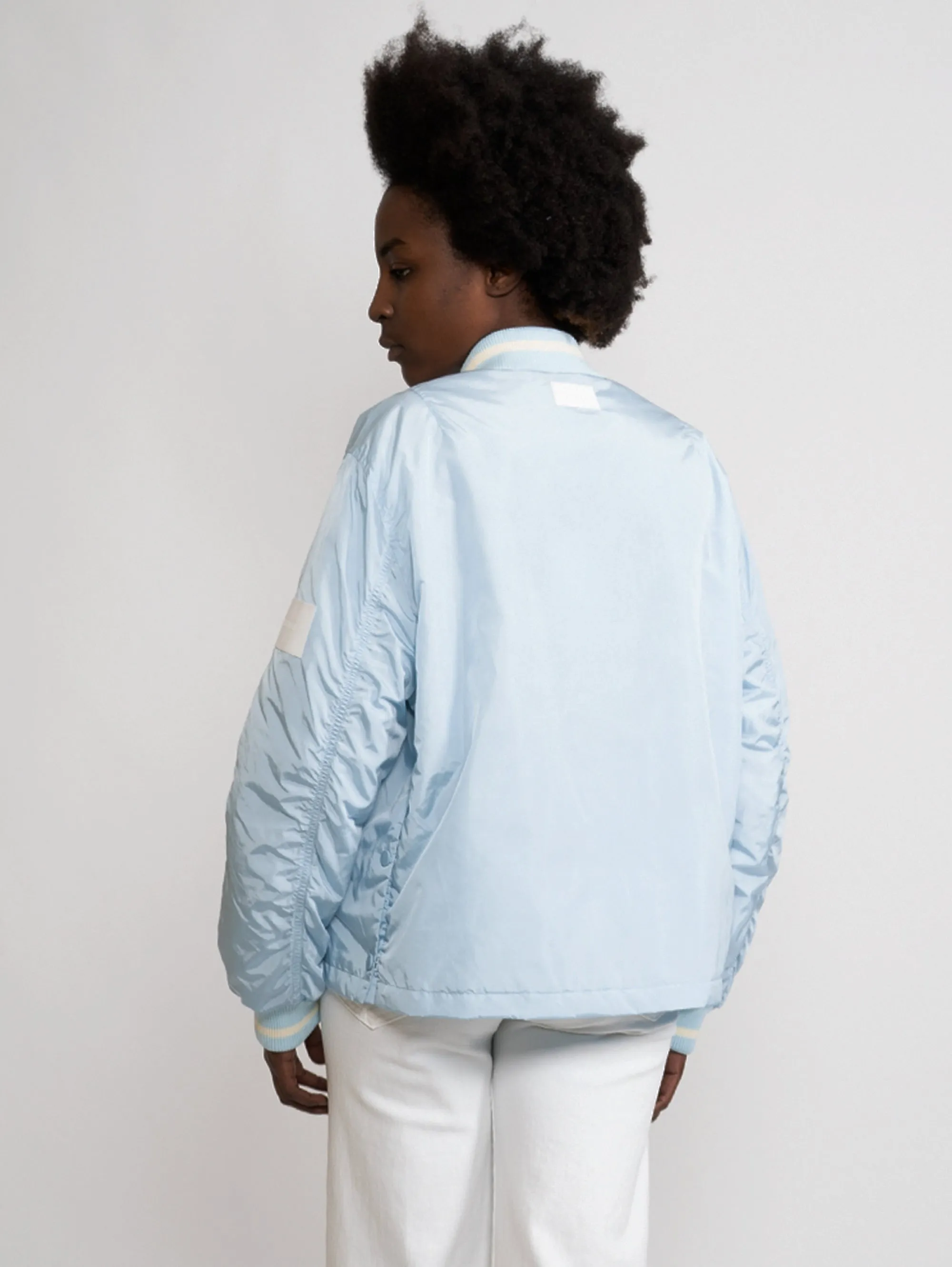 Bomber with Blue Side Slits