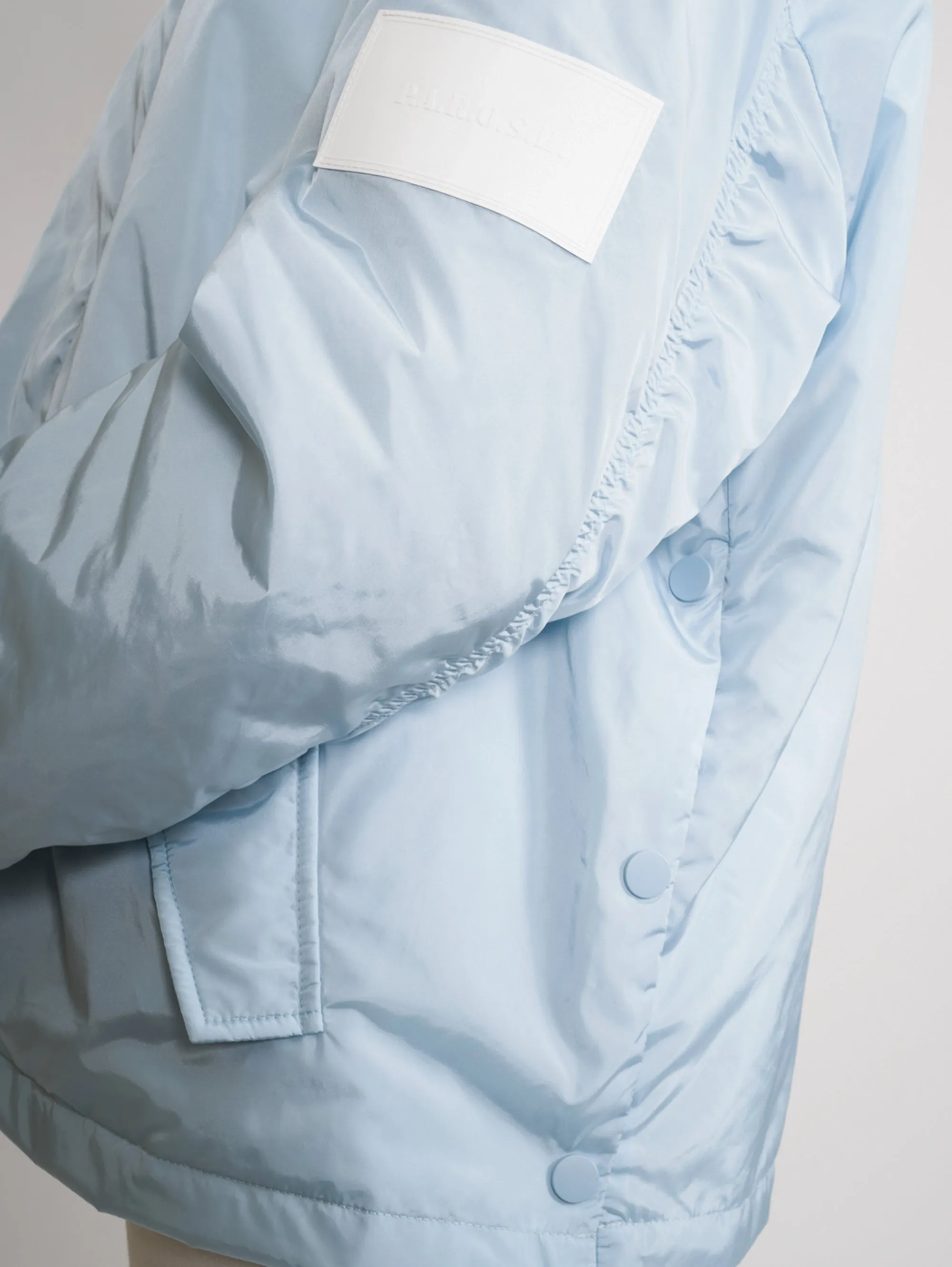 Bomber with Blue Side Slits