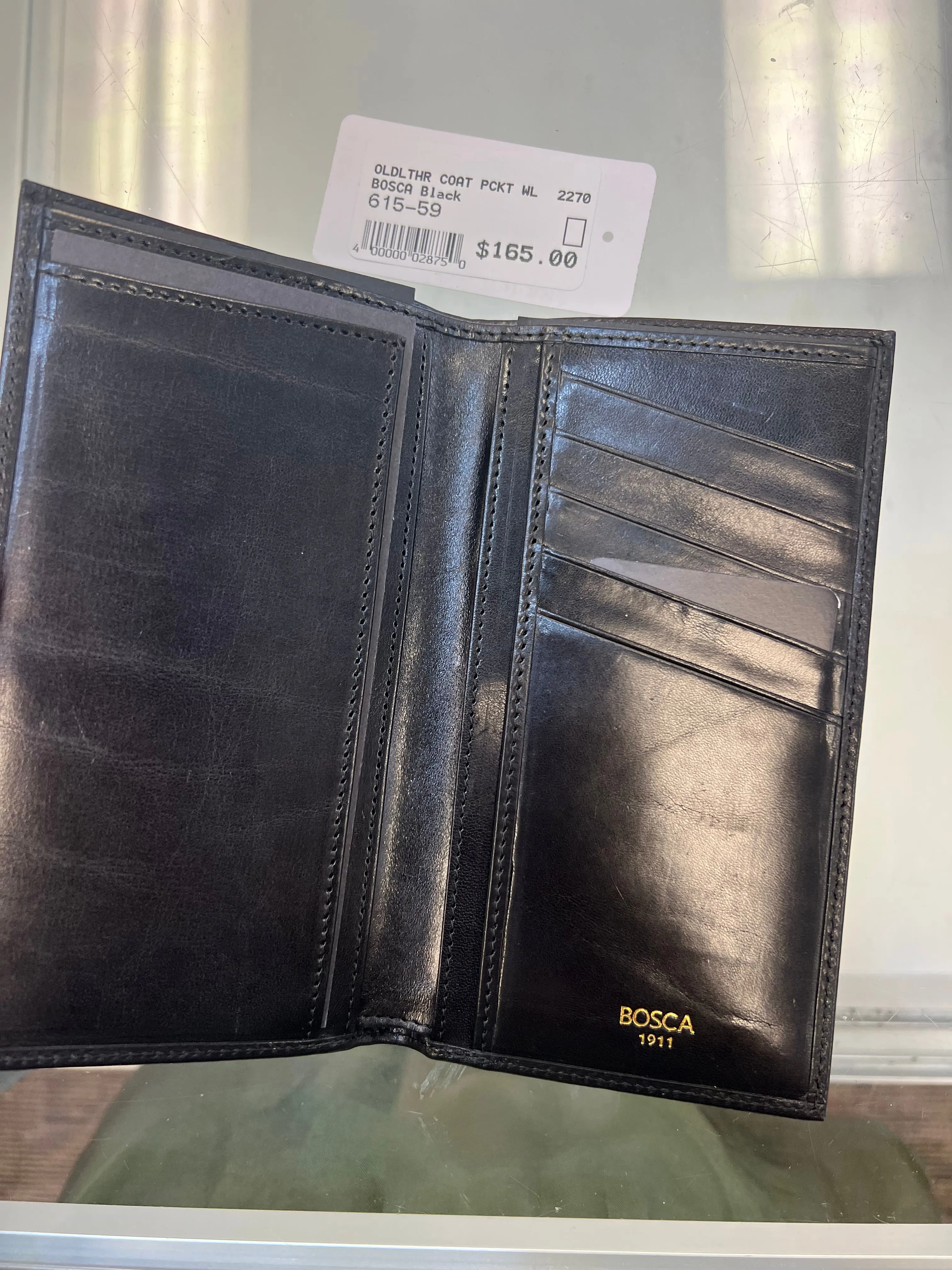 Bosca Oldleather Coat Pocket Leather Wallet