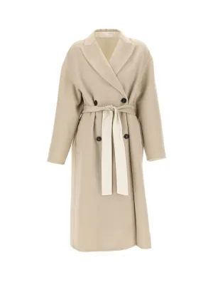 Brunello Cucinelli Double Breasted Belted Coat