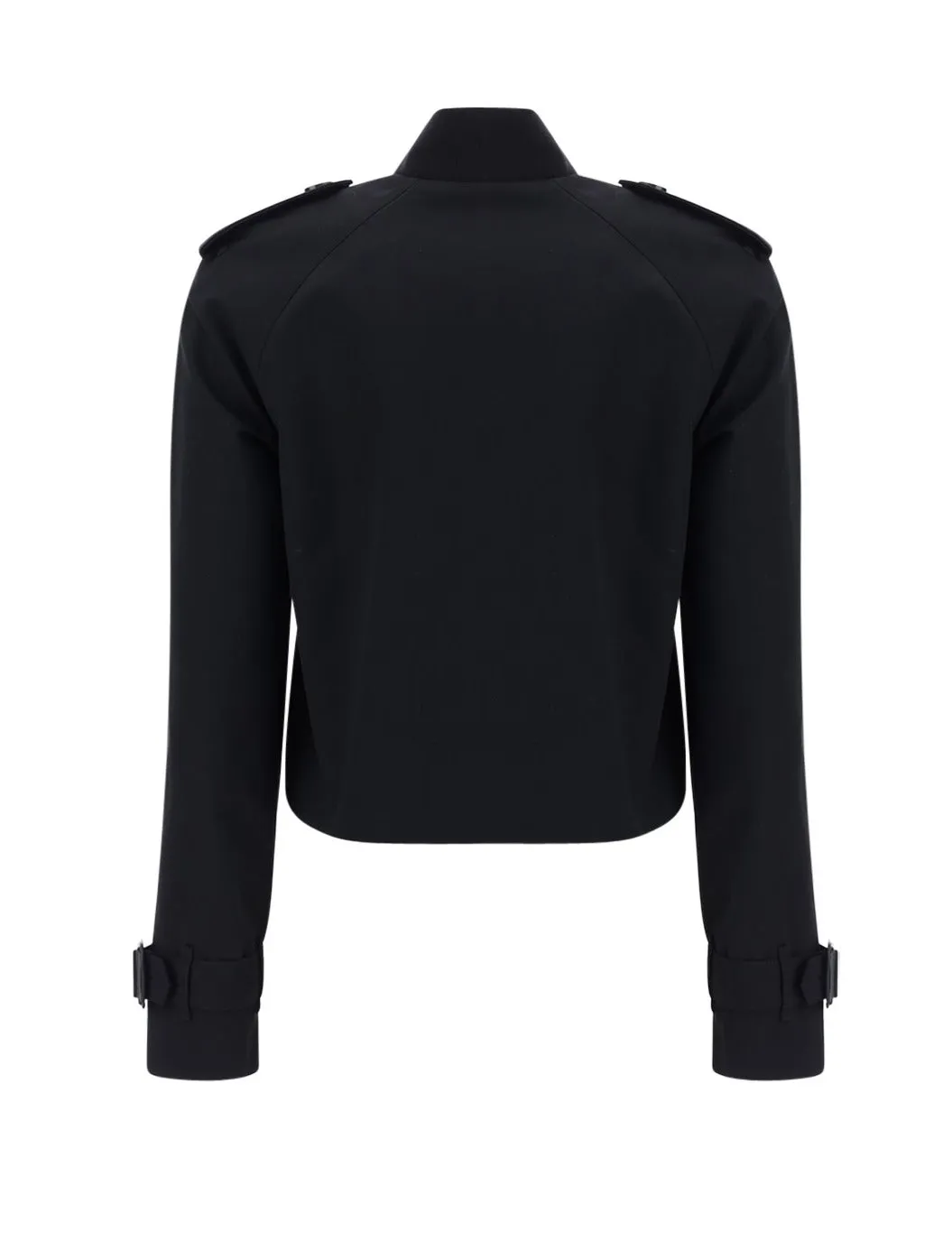 Burberry Double-Breasted Cropped Trench Coat