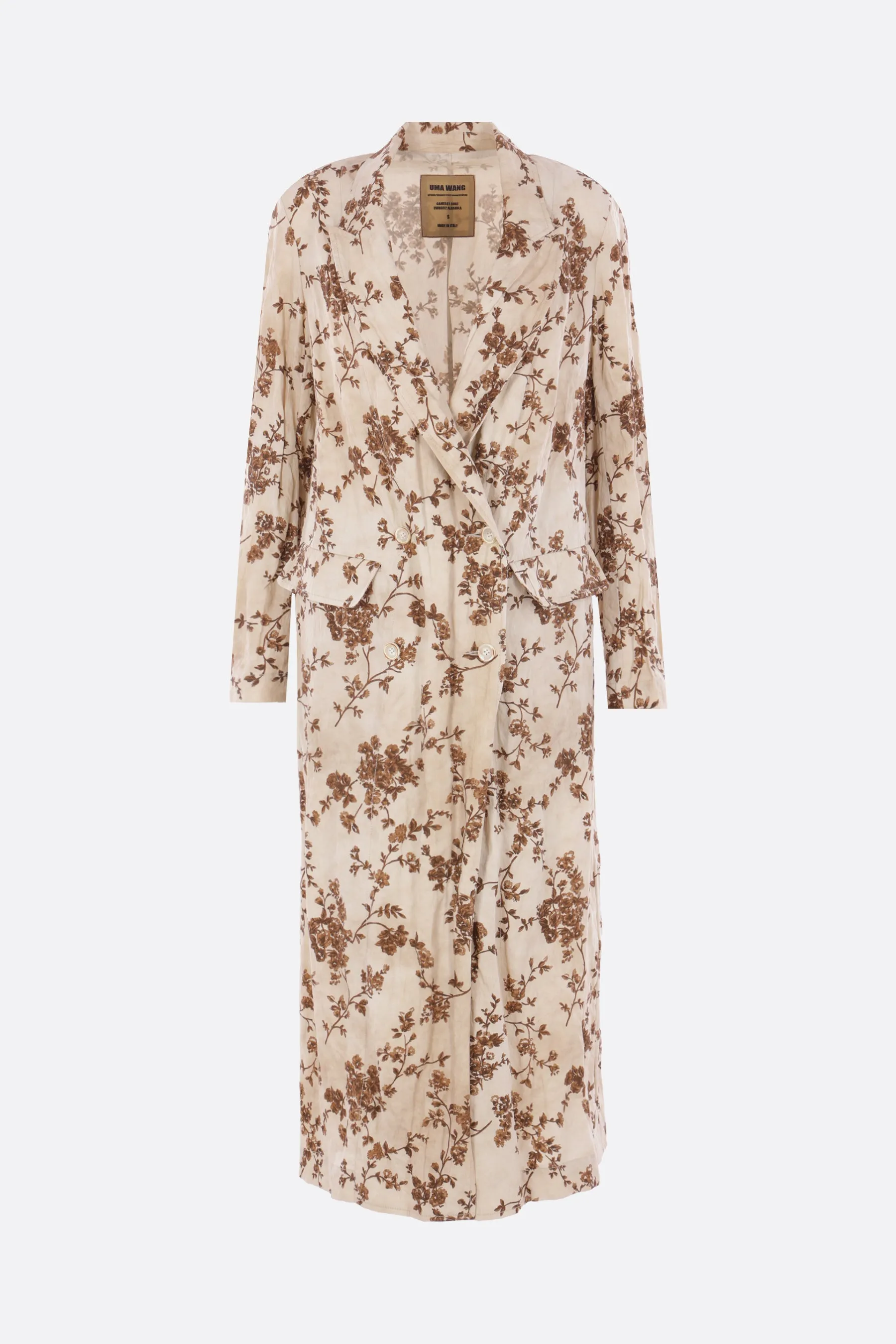 Camelot coat in crinkled cotton