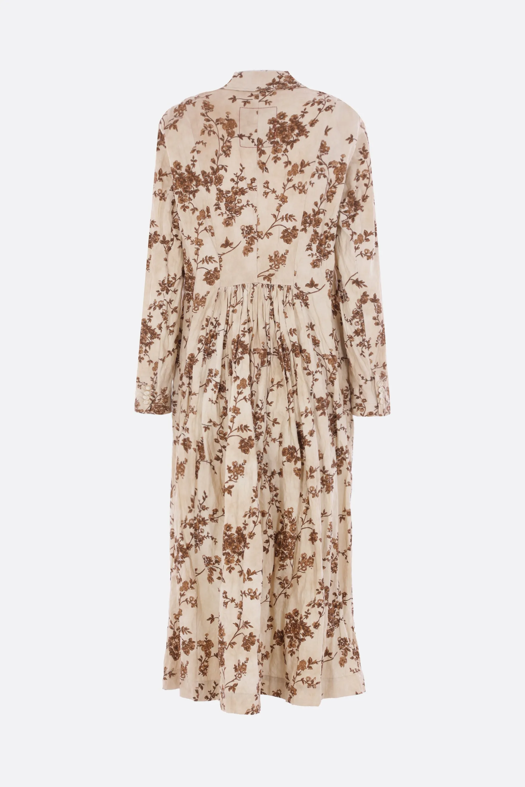 Camelot coat in crinkled cotton