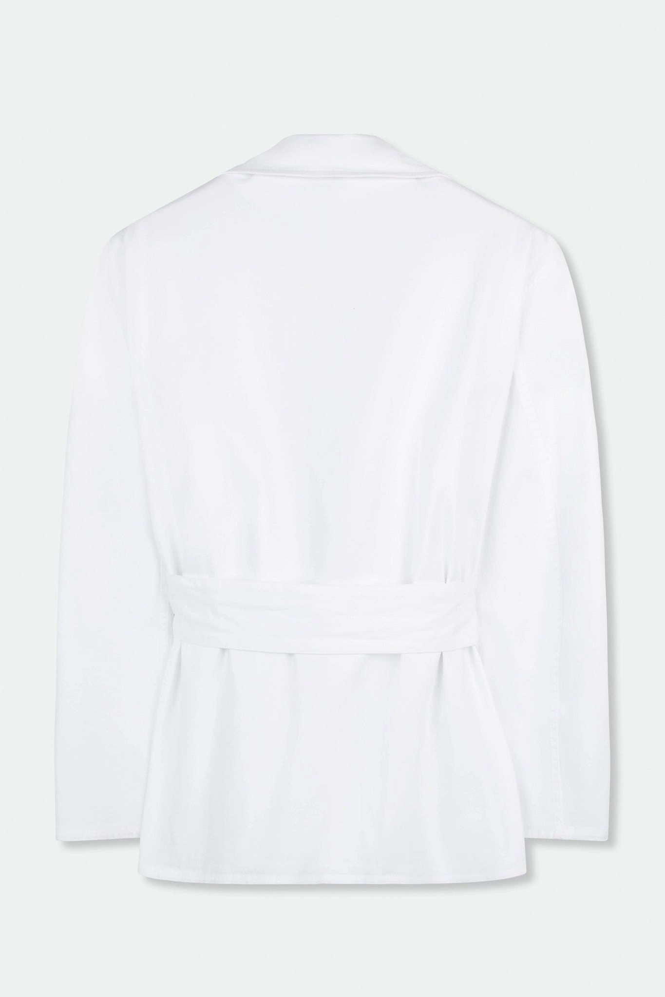 CARA PATCH POCKET JACKET IN ITALIAN BRUSHED COTTON SATEEN