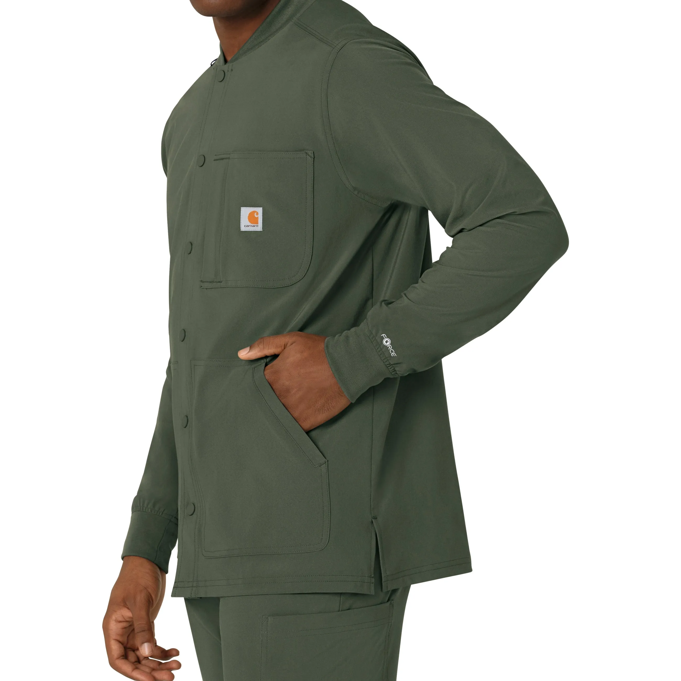 Carhartt Force Cross-Flex Men's Shirt Jacket - Olive