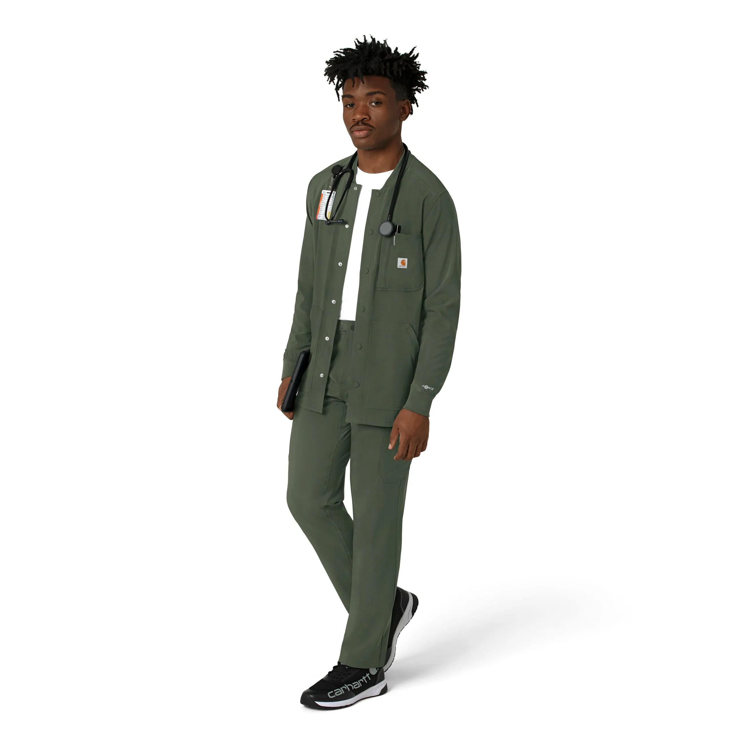 Carhartt Force Cross-Flex Men's Shirt Jacket - Olive
