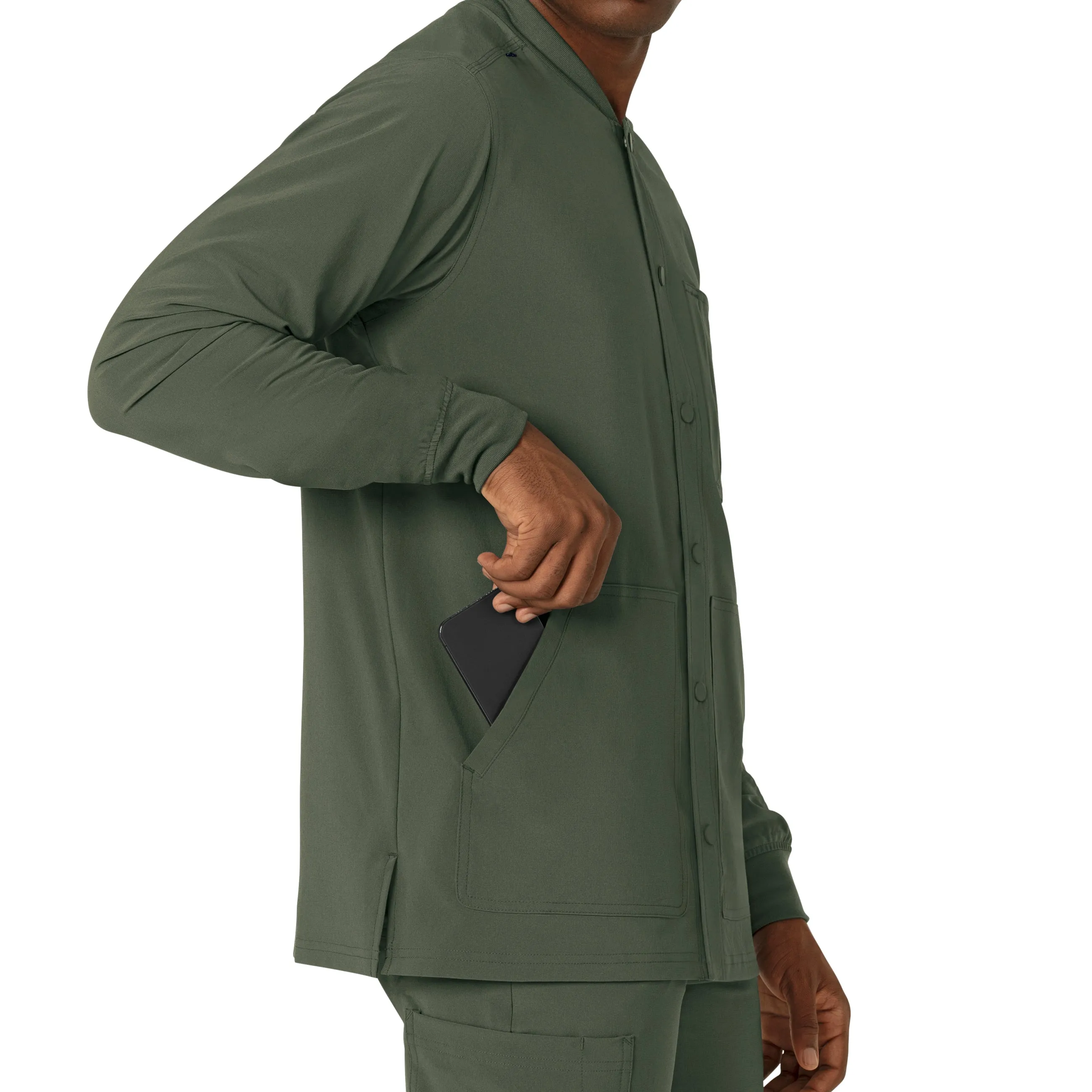 Carhartt Force Cross-Flex Men's Shirt Jacket - Olive