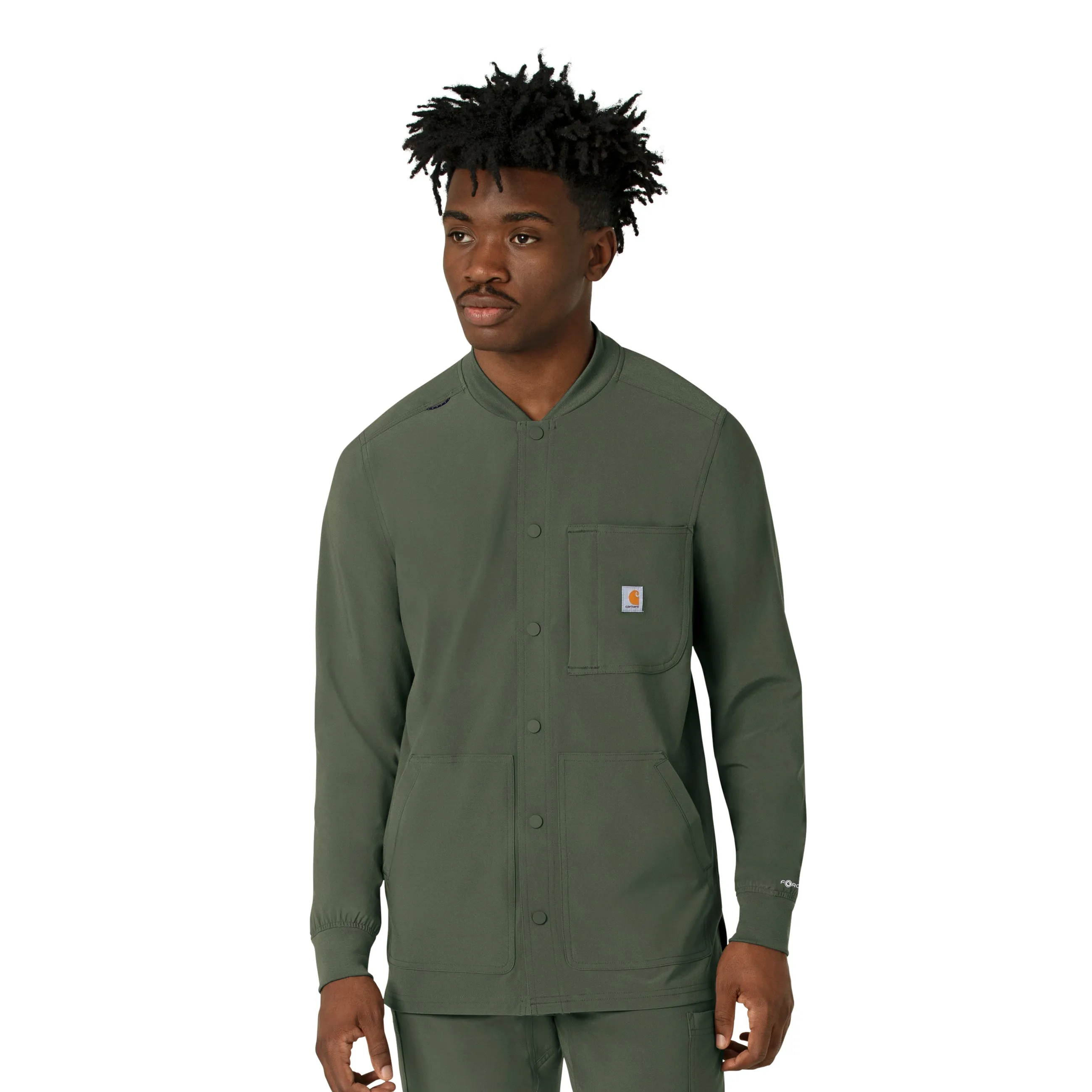 Carhartt Force Cross-Flex Men's Shirt Jacket - Olive