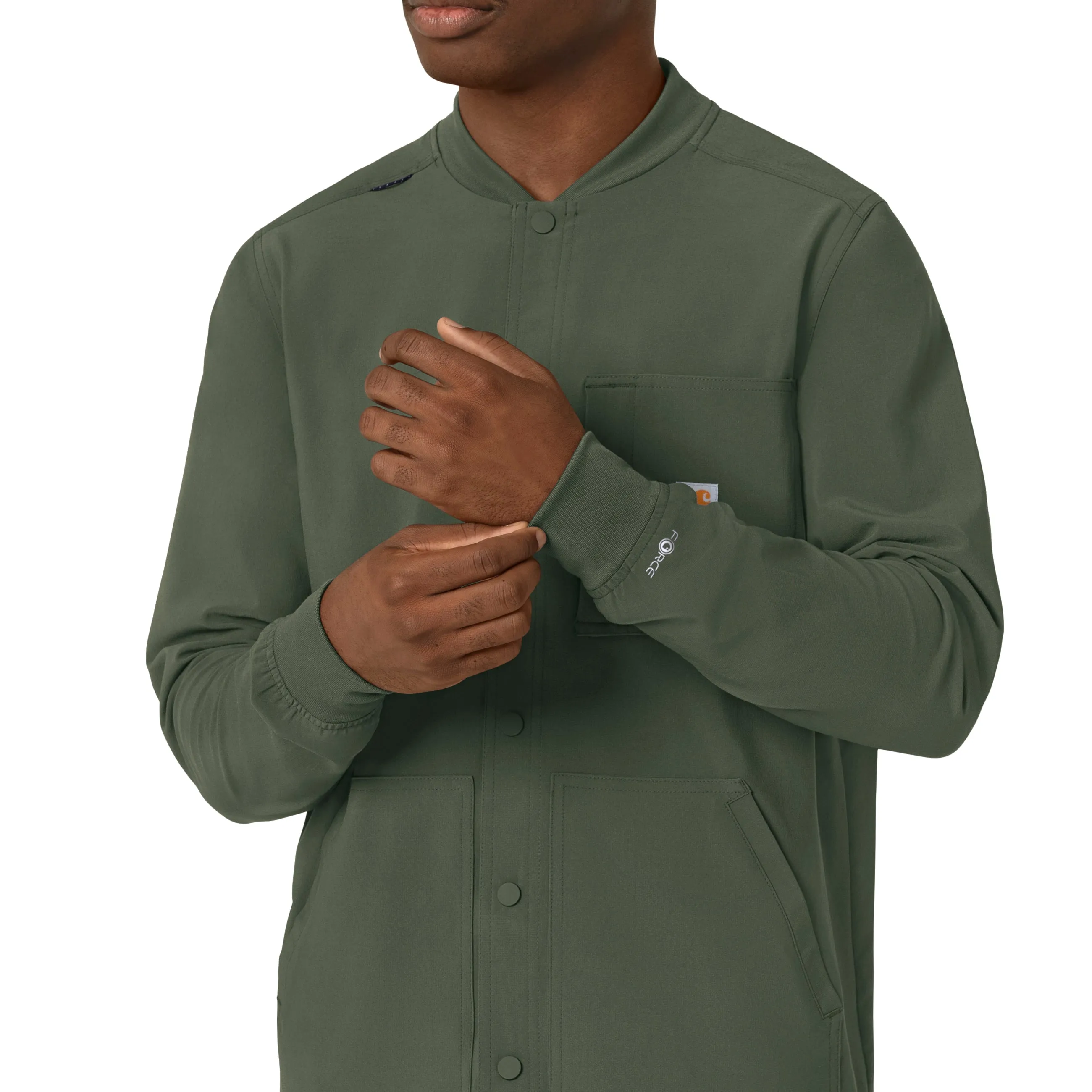 Carhartt Force Cross-Flex Men's Shirt Jacket - Olive