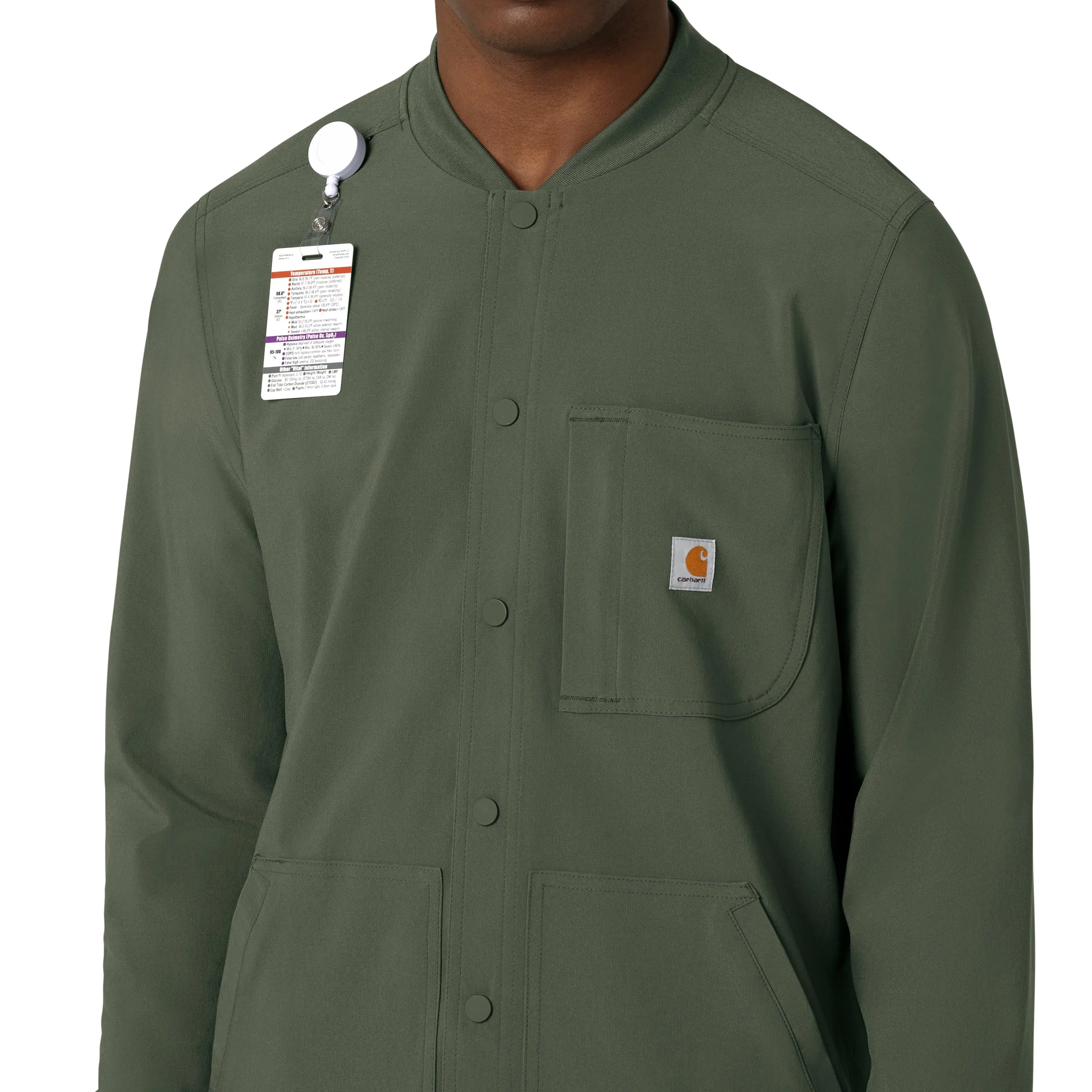 Carhartt Force Cross-Flex Men's Shirt Jacket - Olive