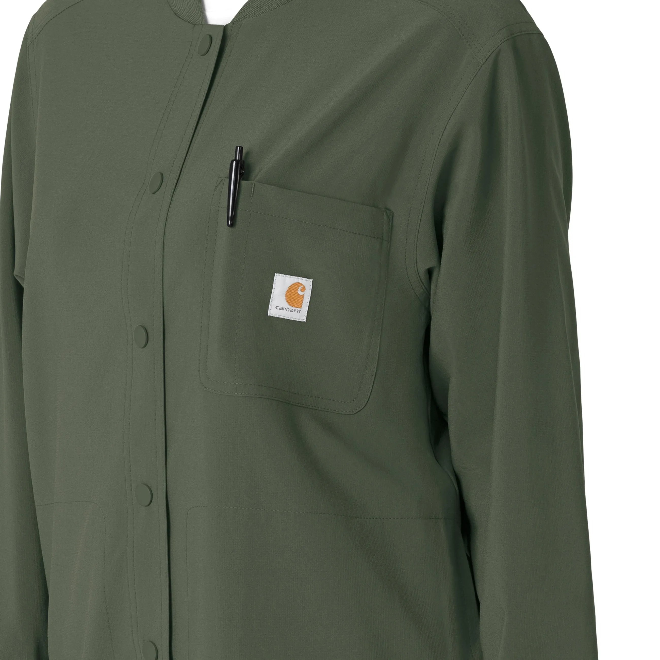 Carhartt Force Cross-Flex Women's Shirt Jacket - Olive