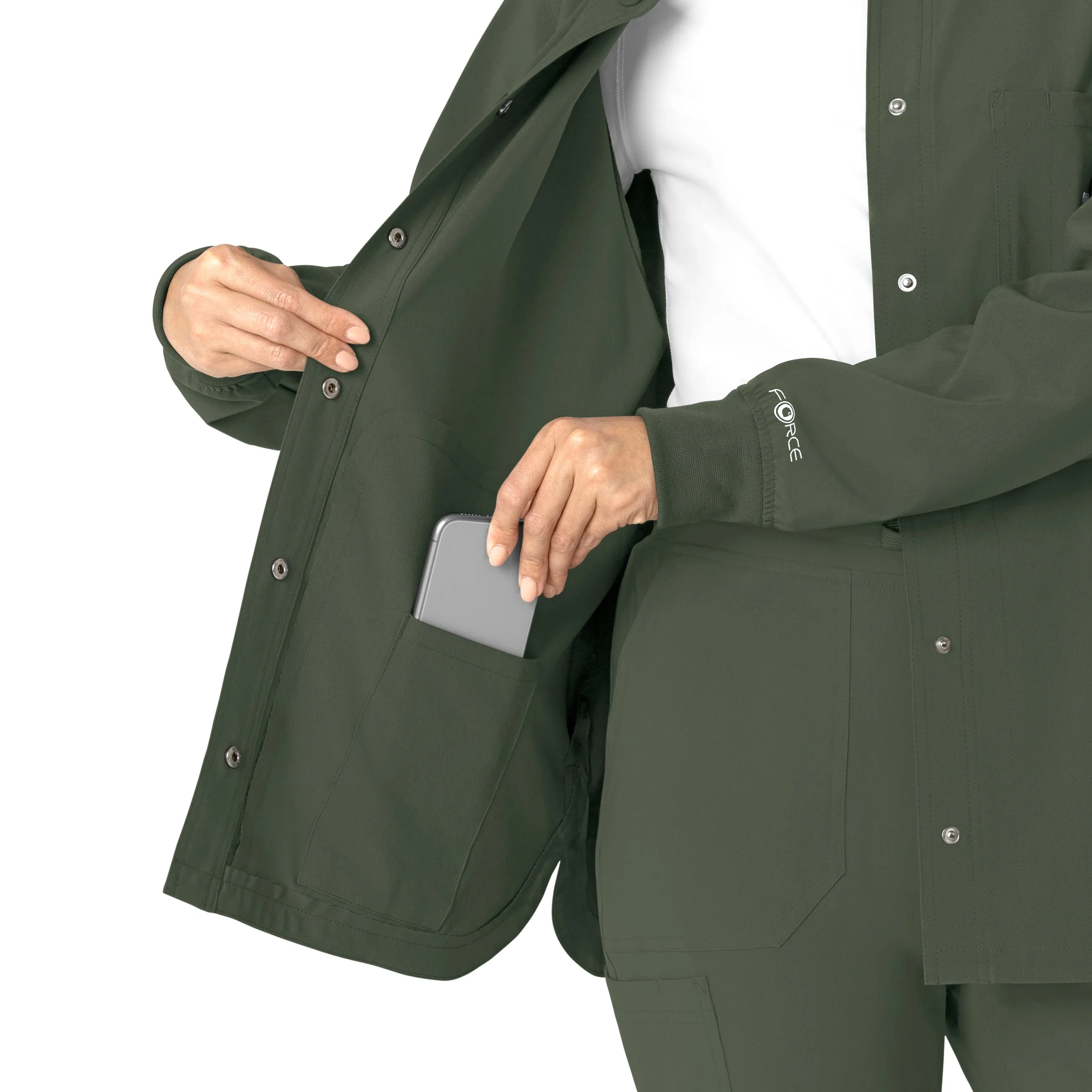 Carhartt Force Cross-Flex Women's Shirt Jacket - Olive