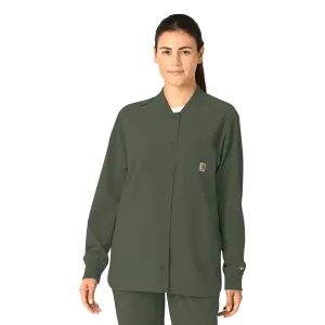 Carhartt Force Cross-Flex Women's Shirt Jacket - Olive