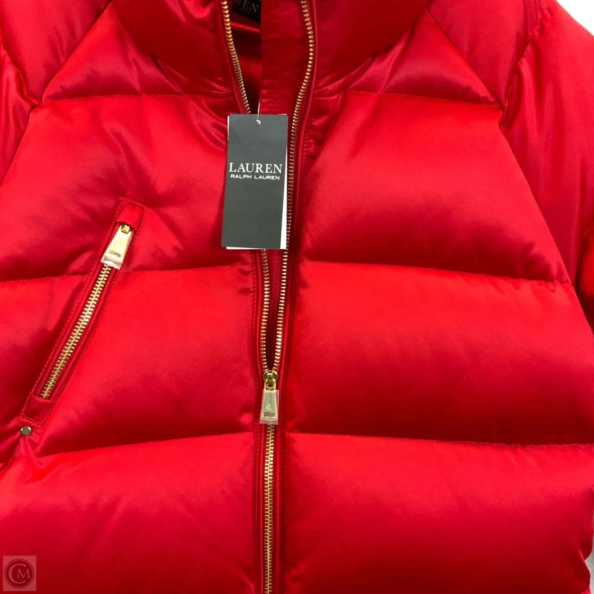 Coat Puffer & Quilted By Ralph Lauren Black Label In Red, Size: M