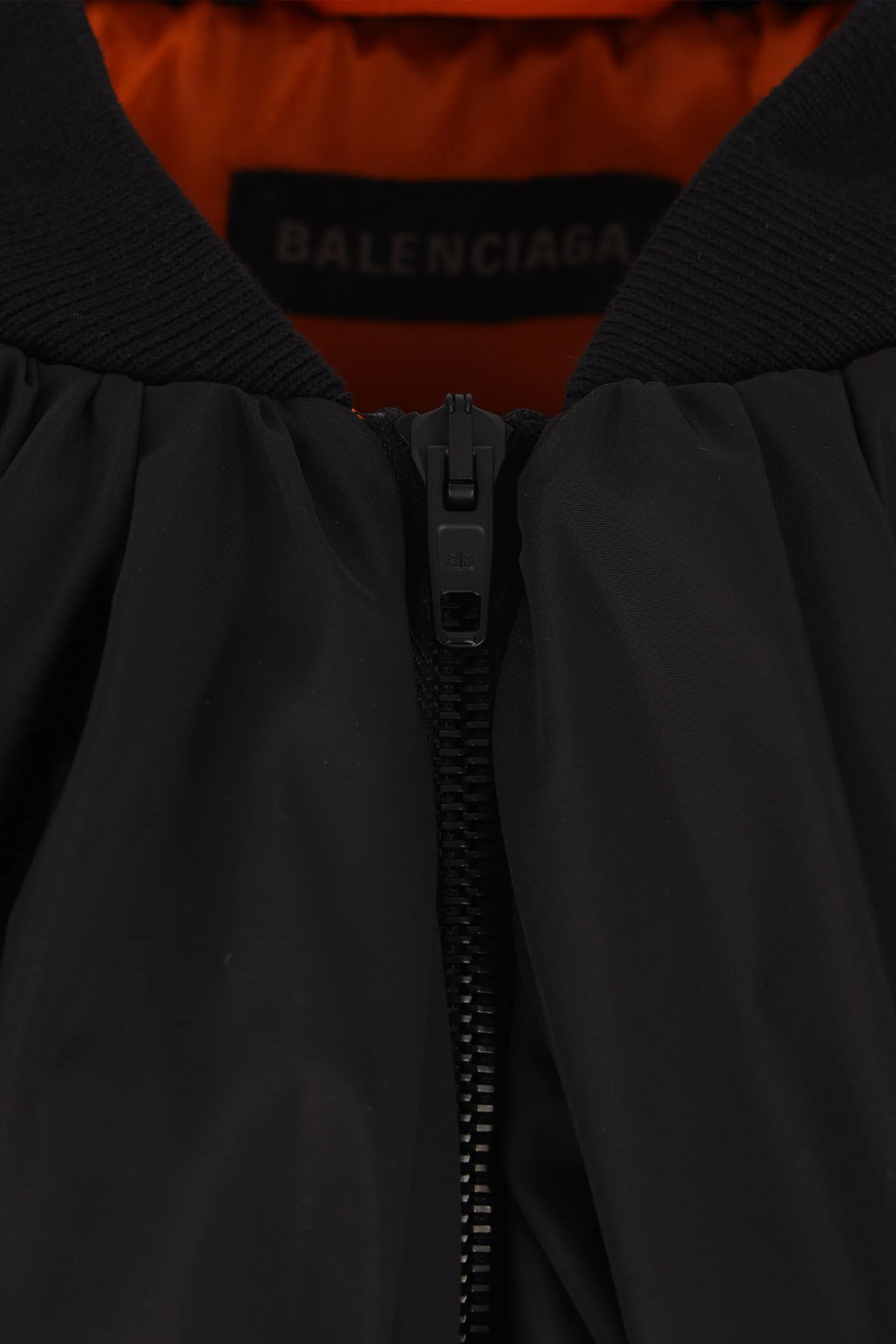 draped bomber jacket in technical micro faille