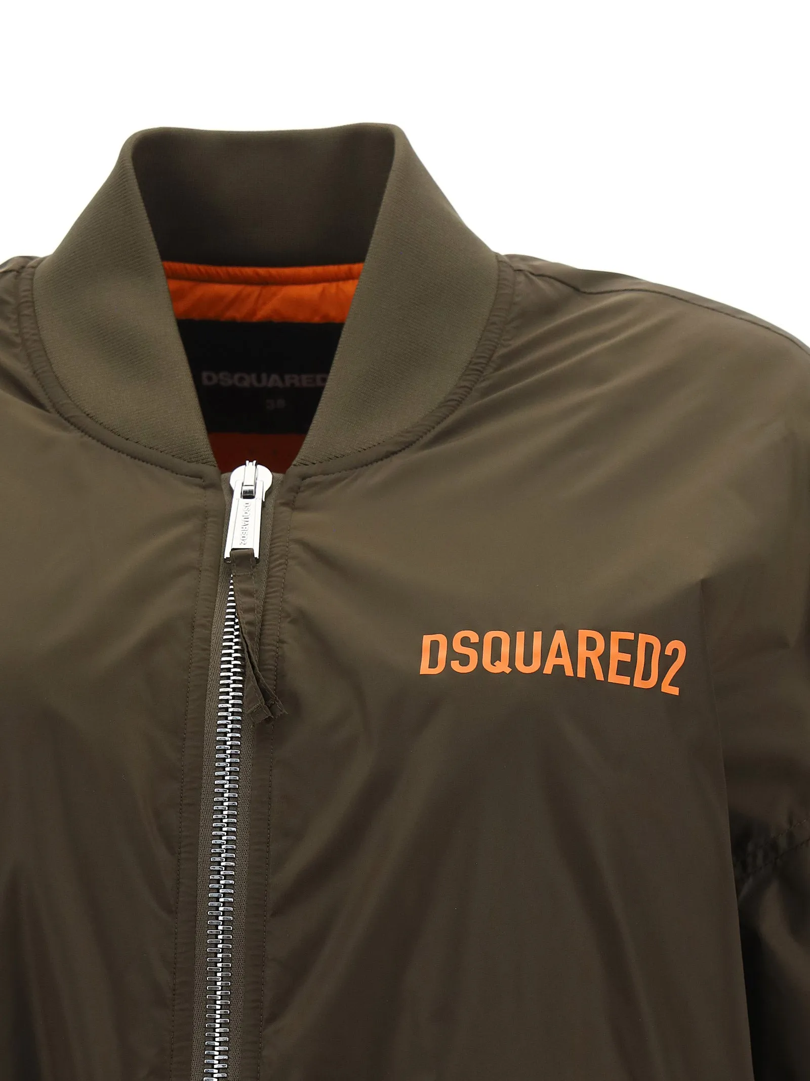 Dsquared2 Logo Printed Zip-Up Jacket