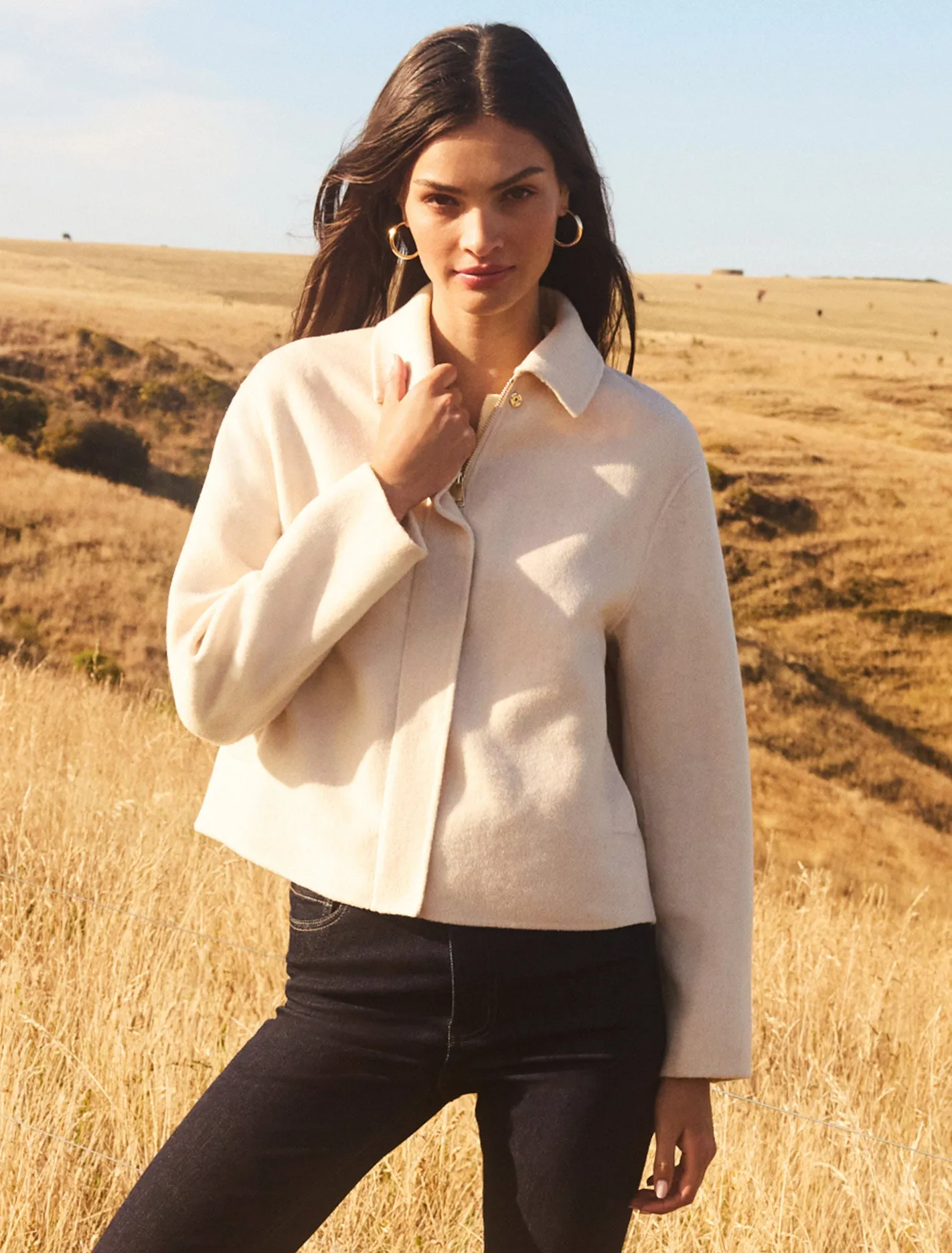 Eden Zip Through Felled Jacket